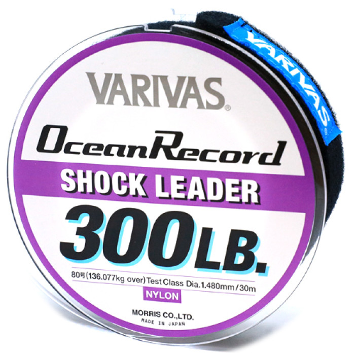 Моношоклідер Varivas Ocean Record Shock Leader 50m 100lb 45.36kg 0.81mm (21268)