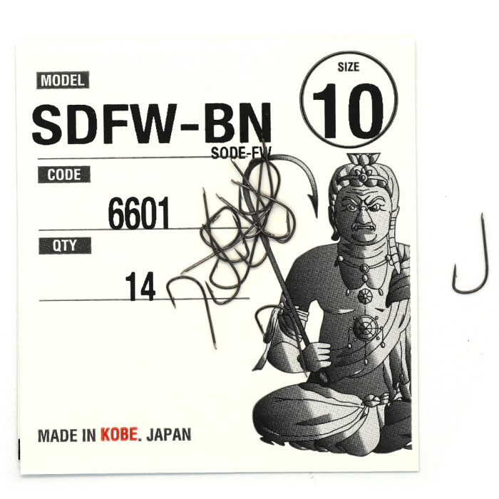 Гачки Fudo Sode-FW Black 10 (14 шт.) (FHBN660110)
