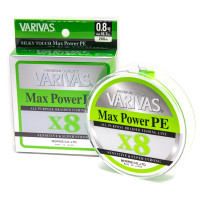 Шнур Varivas Max Power PE X8 Lime Green 200m 7.5kg 0.148mm #0.8 (VA 13512)