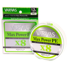 Шнур Varivas Max Power PE X8 Lime Green 200m 10.8kg 0.185mm #1.2 (VA 13514)