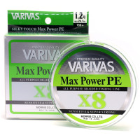 Шнур Varivas Max Power PE X8 Lime Green 150m 10.8kg 0.185mm #1.2 (13504)