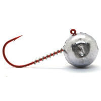 Джигголовка Jigger Fudo Red AB Jig 3/0 28g 3pcs (JHH-FURD3/0-28)