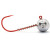 Джигголівка Jigger Fudo Red AB Jig 3/0 14g 5pcs (JHH-FURD3/0-14), 155.00 грн.