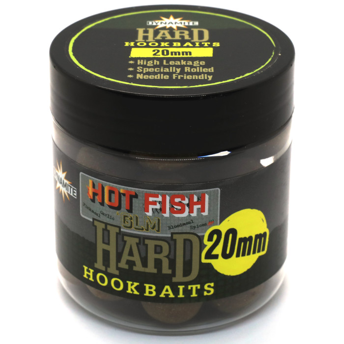 Бойлы Dynamite Baits Hard Hook Baits Hot Fish & GLM 20mm 150g (DY1580)