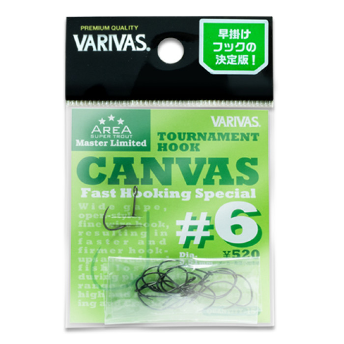 Крючок форелевый Varivas Super Trout Area MLD Tournament Hook Canvas #6.5 15pcs (VA 671105)