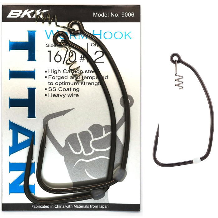 Оффсетный крючок с фиксатором BKK Titan #5/0 (A-EW-9614)