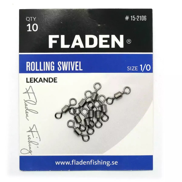Вертлюжок Fladen Rolling Swivel size 1/0 5pc (15-2110)