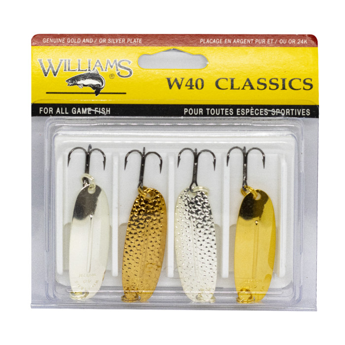 Набір блешень Williams Classic 4-Pack W40 Kit (4-40-ASST)
