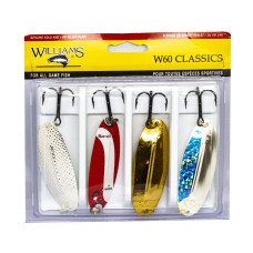 Набір блешень Williams Classic 4-Pack W60 Kit (4-60-ASST)