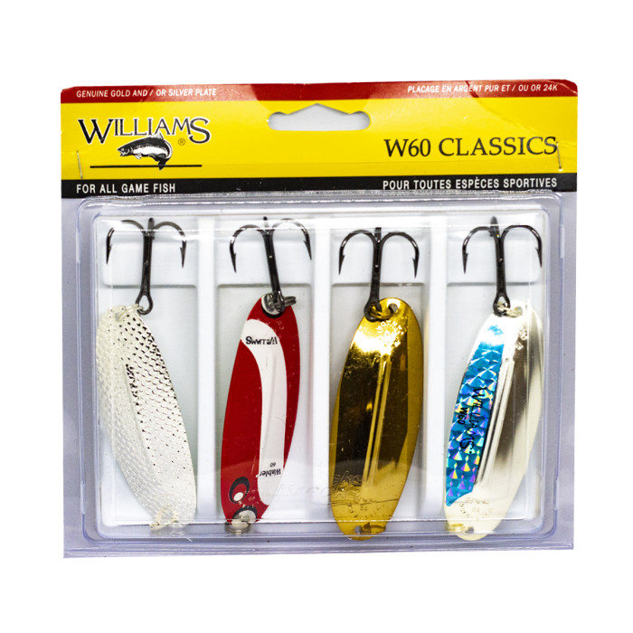 Набір блешень Williams Classic 4-Pack W60 Kit (4-60-ASST)