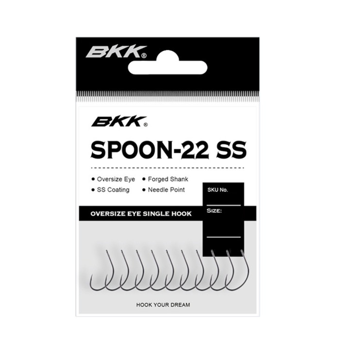 Крючок BKK для блесен Spoon-22SS #1 (A-ES-8147)
