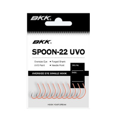 Гачок BKK для блешень Spoon-22 UVO #2 (A-ES-8156)