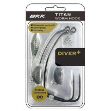 Офсетний гачок відвантажений BKK Тitan Diver+ #18/0 (A-EW-9662)