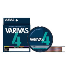 Шнур Varivas PE Line X4 Multicolor 150m 6.79kg 0.148mm #0.8 (VA 13532)