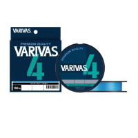 Шнур Varivas PE Line X4 Water Blue 150m 4.53kg 0.128mm #0.6 (VA 13601)