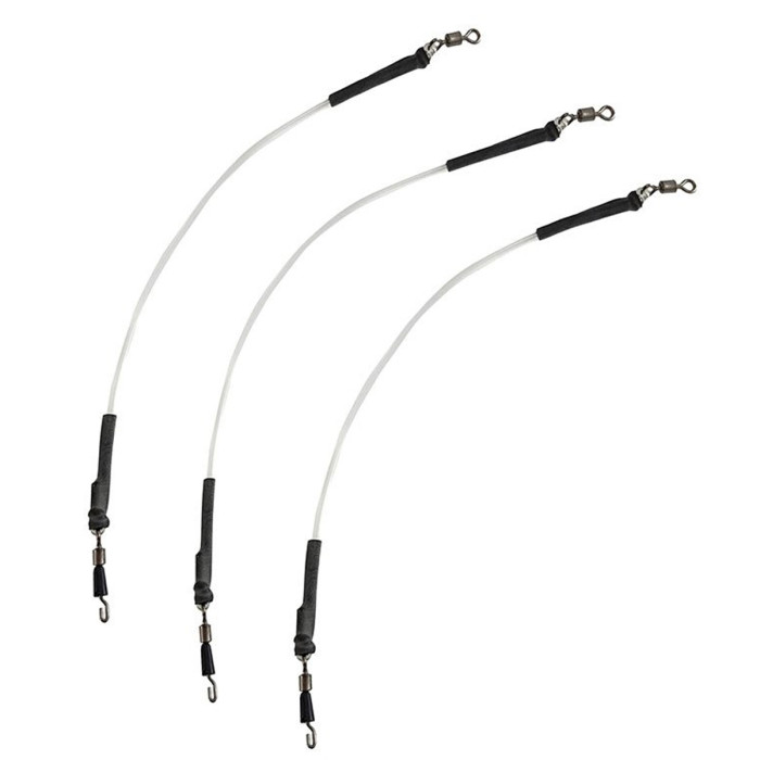 Амортизатор с быстросъемной застежкой для поводка Daiwa N`Zon Power Gum Feeder Link 10cm 0.8mm (13306-110)