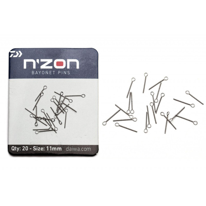Вкрутка для бойлів Daiwa N`Zon Bayonet Pins 11mm 20pc (13308-311)