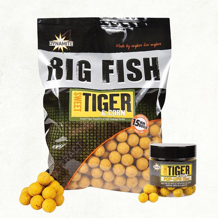 Бойлы Dynamite Baits Sweet Tiger & Corn 15mm 1.8kg (DY1521)