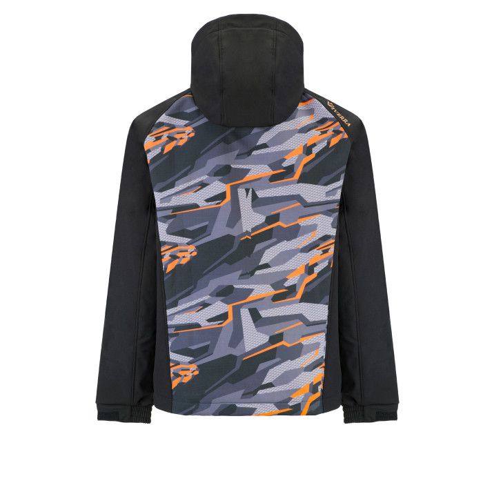 Куртка Viverra Softshell Infinity Hoody Black Camo Orange S (РБ-2239057)