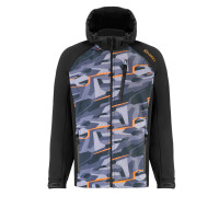 Куртка Viverra Softshell Infinity Hoody Black Camo Orange XXXL (РБ-2239062)