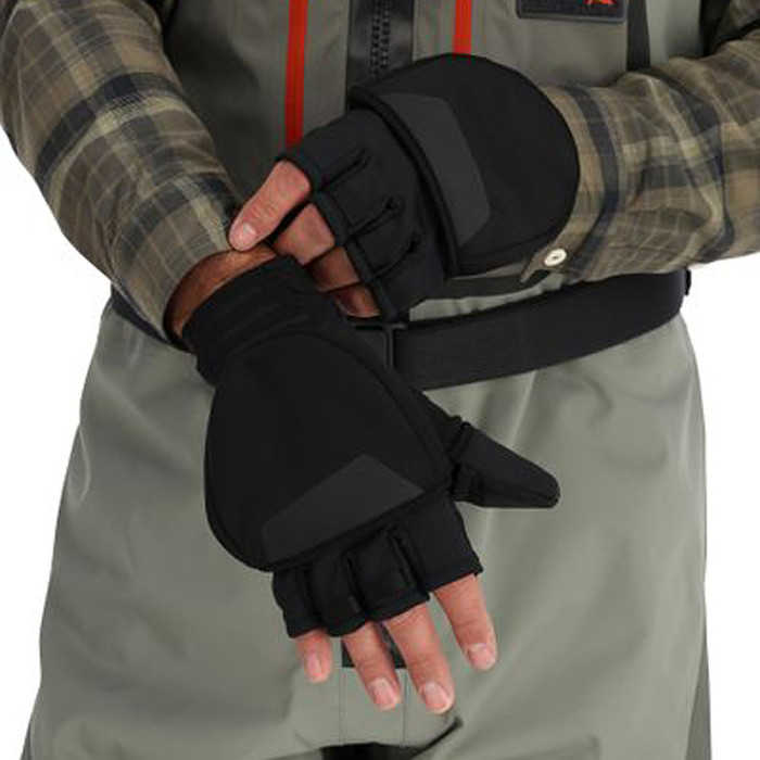 Перчатки Simms Windstopper Foldover Mitt Black M (13793-001-30)