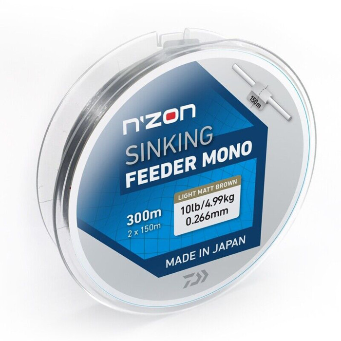Леска Daiwa N`Zon Sinking Feeder Mono Brown 300m 5.72kg 0.28mm (12405-028)