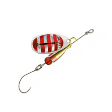 Блесна Cormoran Bullet Single Hook №1 3g #Silver/Red stripes (50-85031)