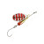 Блешня Cormoran Bullet Single Hook №1 3g #Silver/Red stripes (50-85031), 56.00 грн.