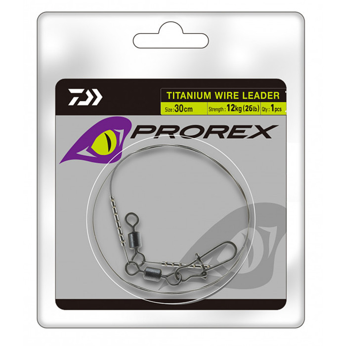 Поводок Daiwa Prorex Titanium Wire Leader 30cm 22kg (17925-825)