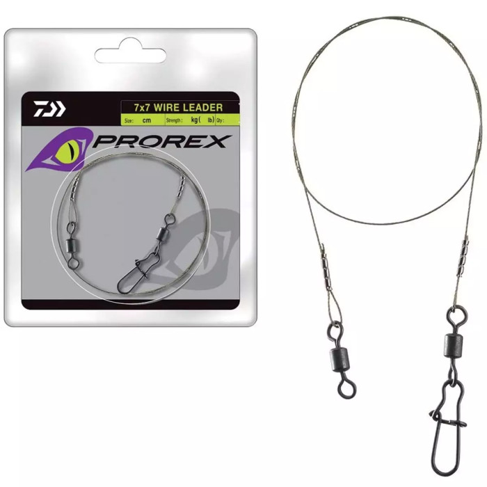 Поводок Daiwa Prorex Titanium Wire Leader 30cm 22kg (17925-825)
