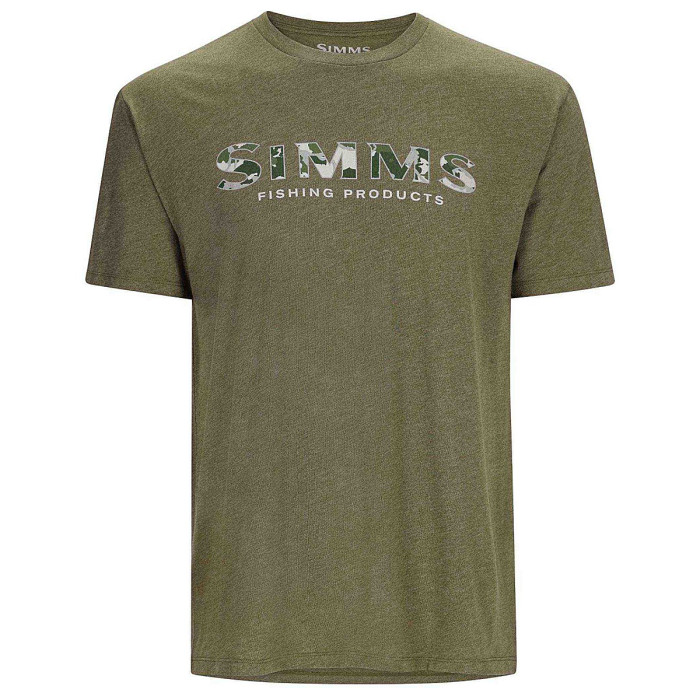 Футболка Simms Logo T-shirt RC Dark Clover/Military Heather L (12803-1097-40)