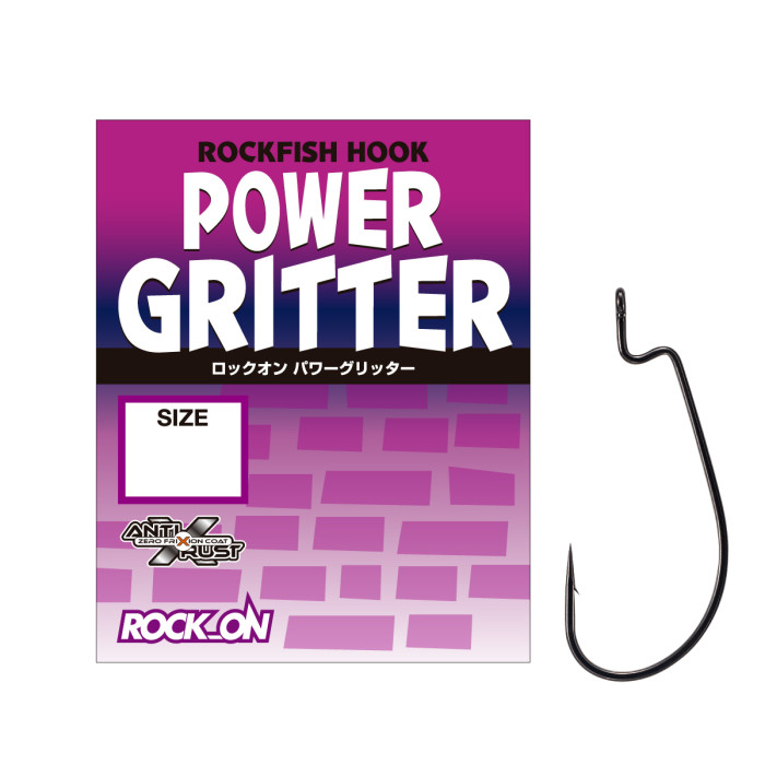 Гачок офсетний Varivas Rock-On Power Gritter #1 6pcs (VA 68521)