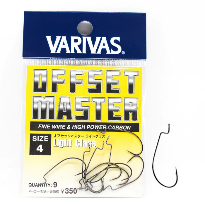 Гачок офсетний Varivas Offset Master Light Class #1 8pcs (VA 70404)