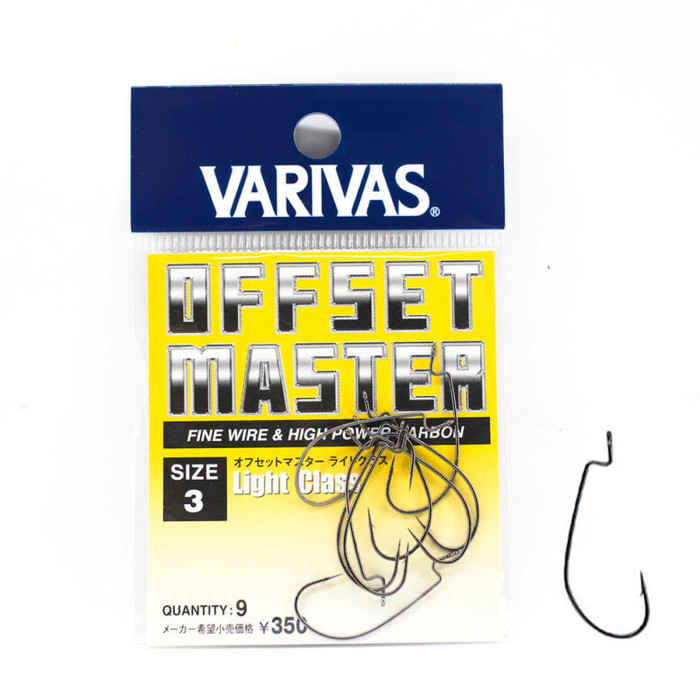 Гачок офсетний Varivas Offset Master Light Class #1 8pcs (VA 70404)