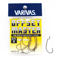 Гачок офсетный Varivas Offset Master Light Class #2 9pcs (VA 70403)