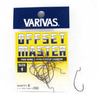 Гачок офсетний Varivas Offset Master Light Class #1 8pcs (VA 70404)