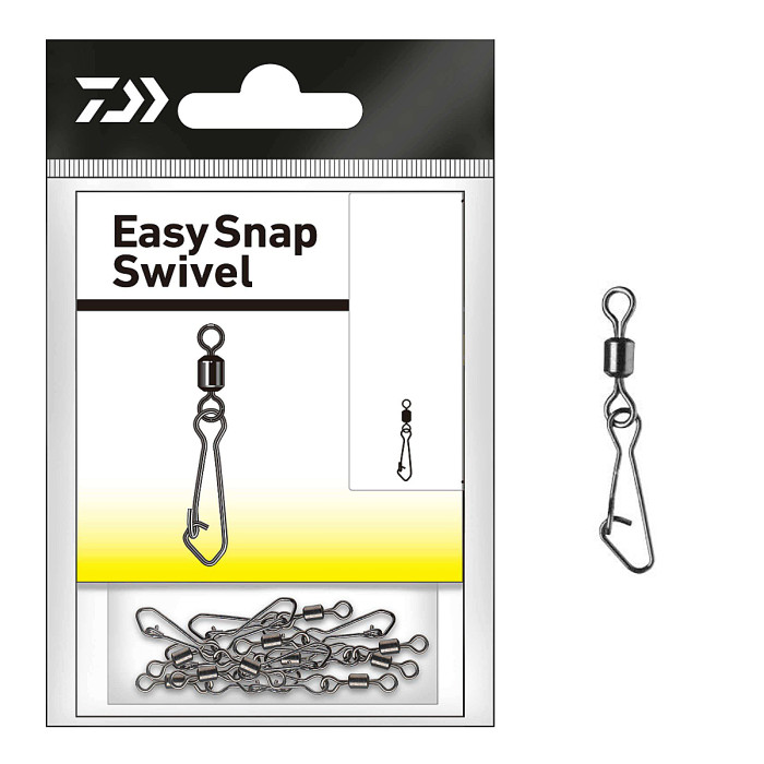 Вертлюжок з застібкою Daiwa Easy Snap 12kg #8 10pcs (14905-208)
