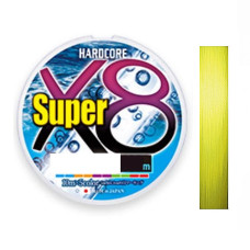 Шнур Duel Hardcore Super X8 150m Hi-Vis Yellow 7.0kg 0.15mm #0.8 (H4494-Y)