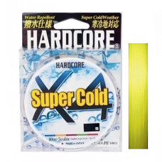 Шнур Duel Hardcore Super Cold X4 150m Hi-Vis Yellow 6.4kg 0.15mm #0.8 (H4460-Y)