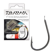 Гачок с повідцем Daiwa Tournament Feeder Black №10 0.18mm 80cm 10pcs (14455-010)