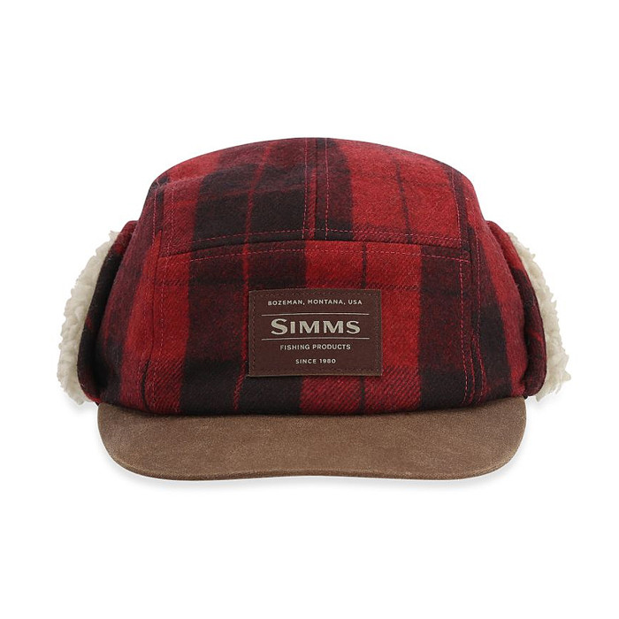 Шапка Simms Coldweather Cap Red Buffalo Plaid L/XL (13817-615-4050)