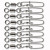 Вертлюжок з застібкою Daiwa Super Safe Lure Swivel Type II №1/0 55kg 8pcs (14905-301), 150.00 грн.