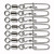 Вертлюжок з застібкою Daiwa Super Safe Lure Swivel Type II №2/0 70kg 7pcs (14905-300), 150.00 грн.