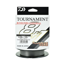 Шнур Daiwa Tournament Sinking Feeder Braid 8+1 135m Steel Grey 6.4kg 0.08mm (12785-008)