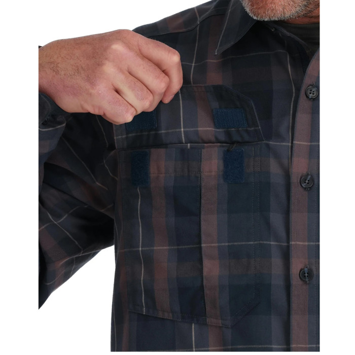 Сорочка Simms ColdWeather Shirt Gunmetal Logan Plaid XL (10777-1271-50)