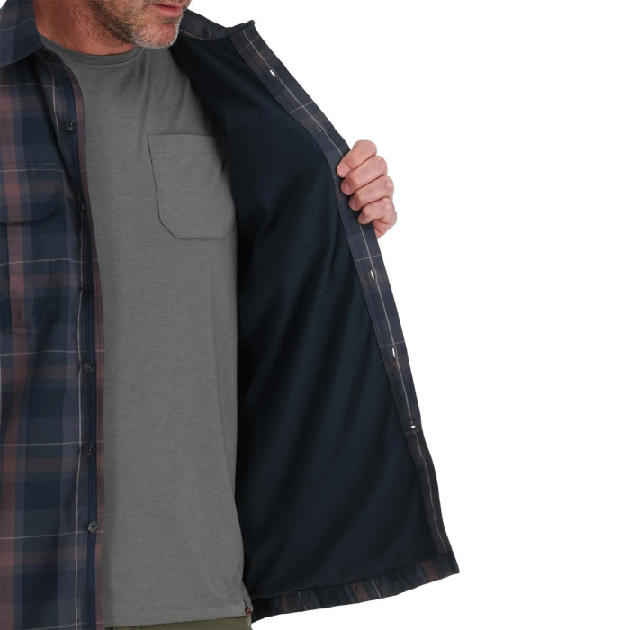 Сорочка Simms ColdWeather Shirt Gunmetal Logan Plaid XL (10777-1271-50)