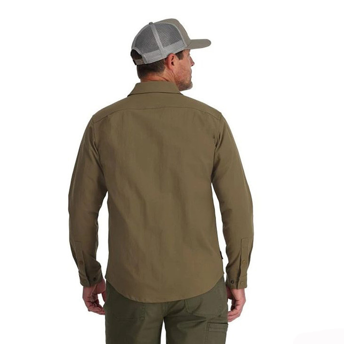Рубашка Simms Lodge Work Shirt Driftwood L (14109-1211-40)
