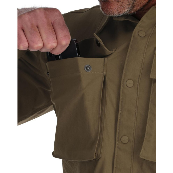 Рубашка Simms Lodge Work Shirt Driftwood L (14109-1211-40)