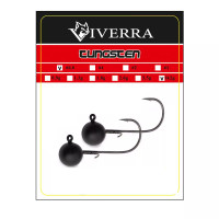 Джигголівка вольфрам Viverra 14,2g #6/0 Black (2шт) (12TBJ60)