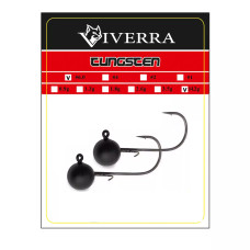 Джигголівка вольфрам Viverra 14,2g #6/0 Black (2шт) (12TBJ60)